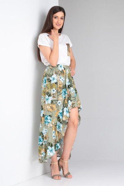 Юбка Celentano lite 5006.1 оливковый - фото 10