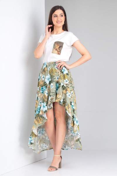 Юбка Celentano lite 5006.2 оливковый - фото 7