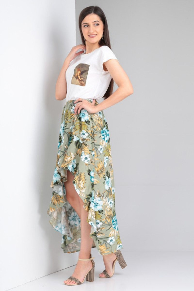 Юбка Celentano lite 5006.2 оливковый - фото 8