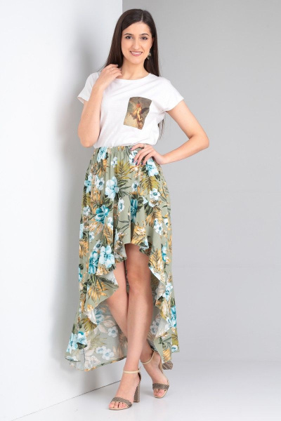Юбка Celentano lite 5006.2 оливковый - фото 9