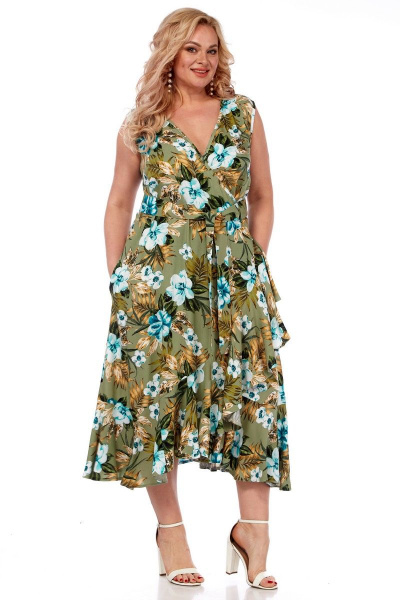 Платье Celentano lite 5007.1 оливковый - фото 13