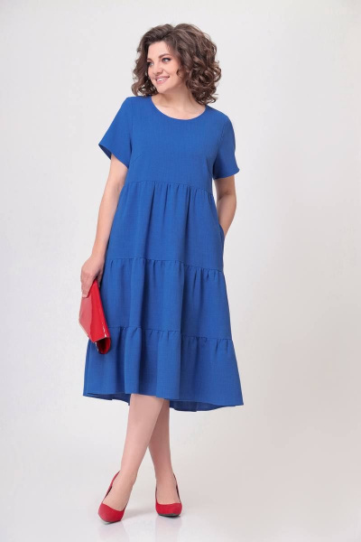 Платье Swallow 554 джинсовый_синий - фото 12