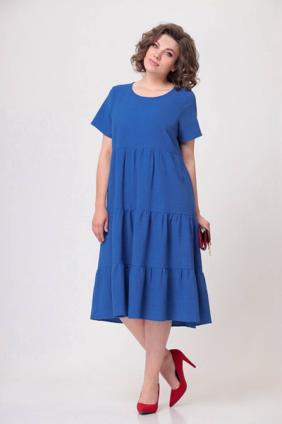 Платье Swallow 554 джинсовый_синий - фото 11