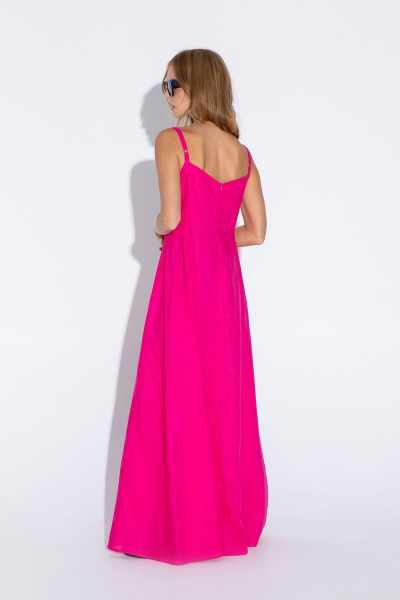 Макси-сарафан из льна с регулируемыми бретелями и карманами PiRS 4552 - фото 4