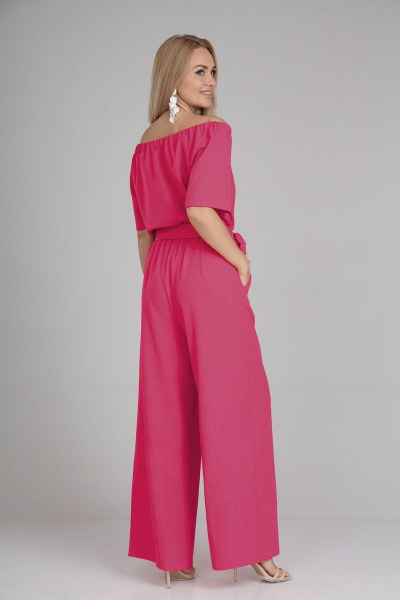 Комбинезон с брючным низом и платьеподобным верхом, резинкой и карманами AXXA 46051А - фото 2