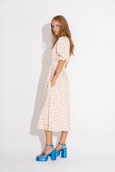 Платье PiRS 4605 розовый - фото 7