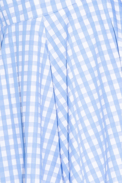 Мини-платье в клетку с пышными рукавами и карманами PiRS 4627 - фото 4