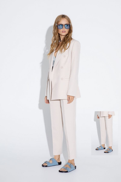 Брюки PiRS 4638 светло-бежевый - фото 5