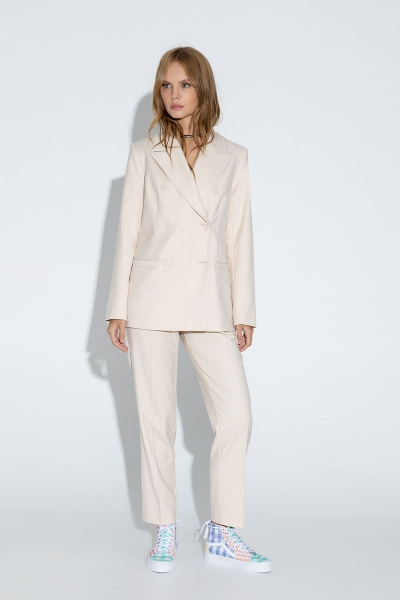 Брюки PiRS 4641 светло-бежевый - фото 5