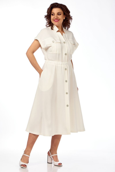 Платье Michel chic 2128 молоко - фото 3