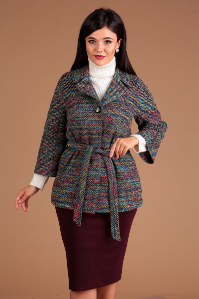 Жакет, юбка Мода Юрс 2489 слива - фото 7