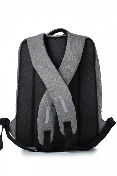 Серый текстильный рюкзак на два отделения с карманами и боковыми держателями Galanteya 39222.23с401к45 серый - фото 3