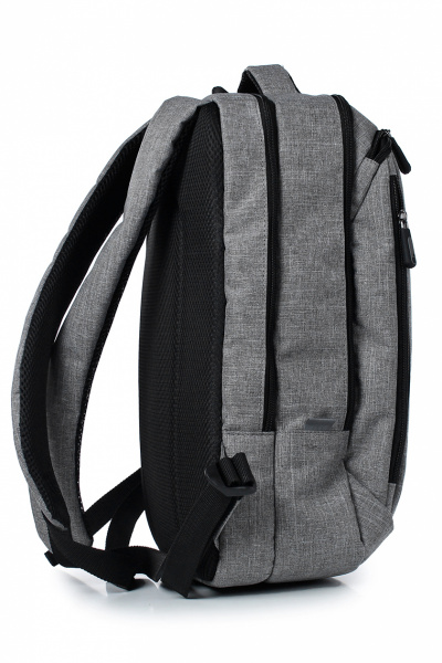Серый текстильный рюкзак на два отделения с карманами и боковыми держателями Galanteya 39222.23с401к45 серый - фото 4