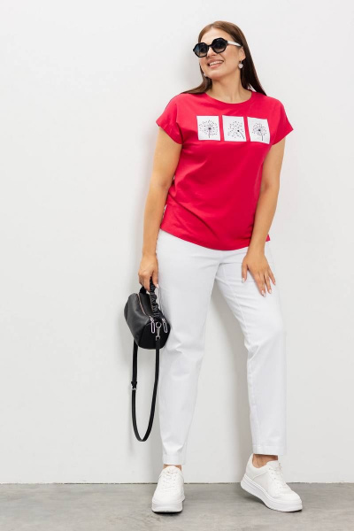 Брюки укороченные с имитацией карманов для лета Femme & Devur 9953 1.1F(164) - фото 6