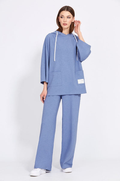 Блуза, брюки EOLA 2439 голубой - фото 5