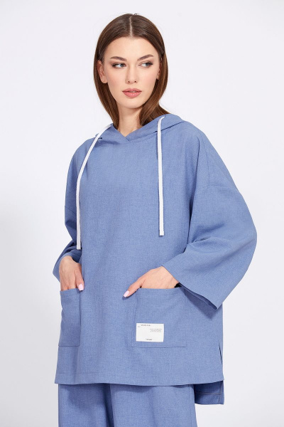 Блуза, брюки EOLA 2439 голубой - фото 4