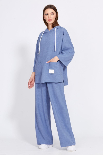 Блуза, брюки EOLA 2439 голубой - фото 3