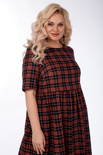 Платье Michel chic 2132 красный-черный - фото 2