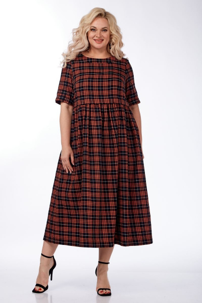 Платье Michel chic 2132 красный-черный - фото 4