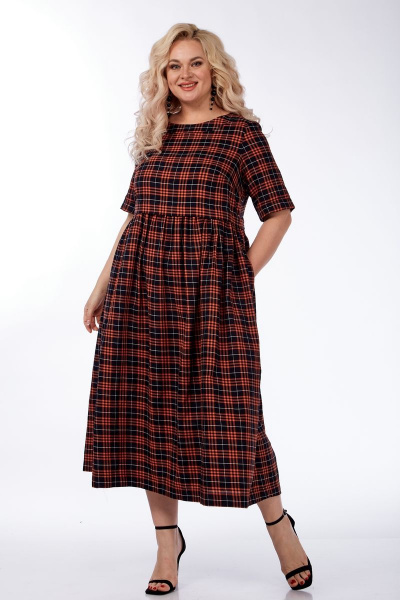 Платье Michel chic 2132 красный-черный - фото 1