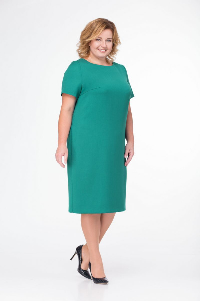 Кардиган, платье Bonna Image 15-125 клетка-зеленая - фото 4