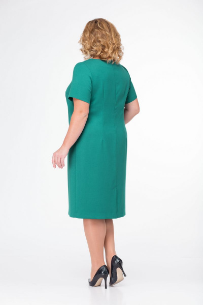 Кардиган, платье Bonna Image 15-125 клетка-зеленая - фото 5