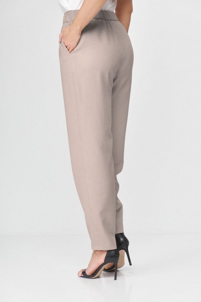 Брюки Abbi 2004 серо-бежевый - фото 5
