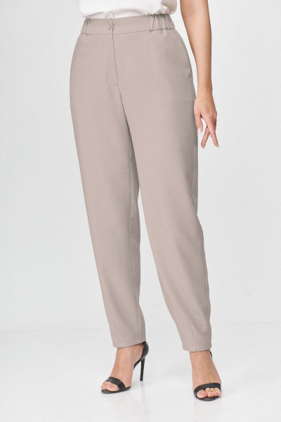 Брюки Abbi 2004 серо-бежевый - фото 4