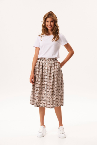 Юбка KaVaRi 2006 беж_узор - фото 4
