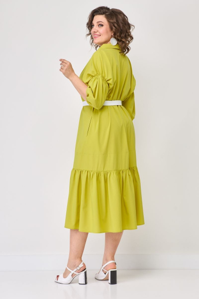 Яркое бохо-платье с пуговицами и карманами из текстиля Solomeya Lux 947G - фото 9