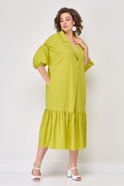 Яркое бохо-платье с пуговицами и карманами из текстиля Solomeya Lux 947G - фото 4