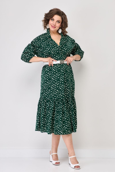 Стильное бохо-платье с прогулом и карманами из текстиля Solomeya Lux 947L - фото 8