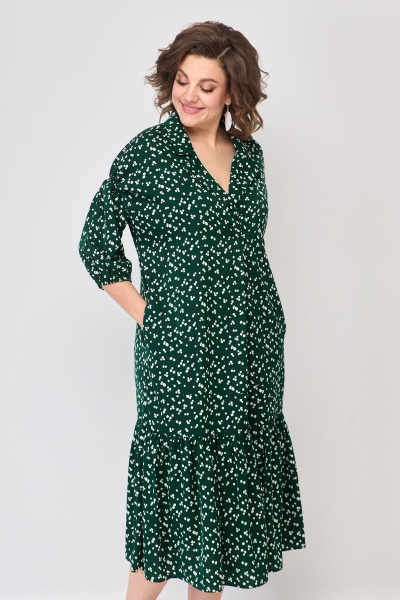 Стильное бохо-платье с прогулом и карманами из текстиля Solomeya Lux 947L - фото 6