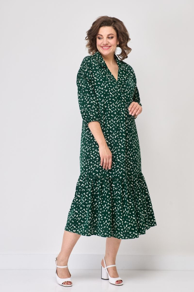 Стильное бохо-платье с прогулом и карманами из текстиля Solomeya Lux 947L - фото 4