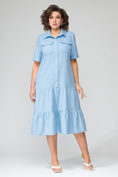 Платье с воланами и каскадным расклешением для летних будней Орхидея 1272 - фото 5