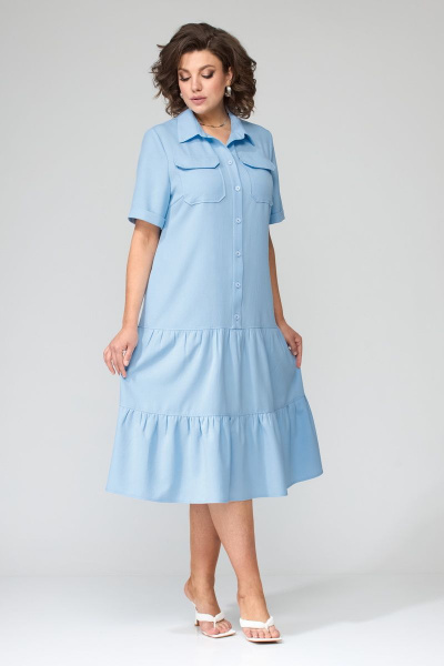 Платье с воланами и каскадным расклешением для летних будней Орхидея 1272 - фото 4