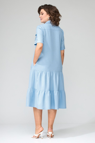 Платье с воланами и каскадным расклешением для летних будней Орхидея 1272 - фото 3