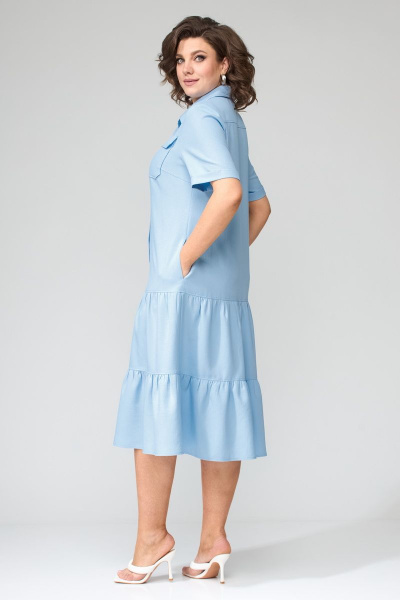 Платье с воланами и каскадным расклешением для летних будней Орхидея 1272 - фото 2