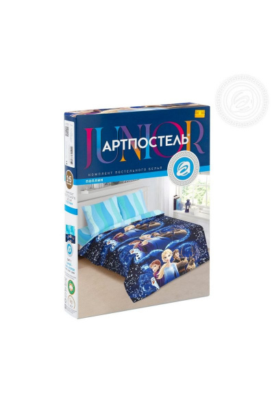 Постельный комплект с наволочками и пододеяльником из хлопкового поплина АРТПОСТЕЛЬ 912 магия_снега - фото 6