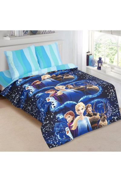 Постельный комплект с наволочками и пододеяльником из хлопкового поплина АРТПОСТЕЛЬ 912 магия_снега - фото 1