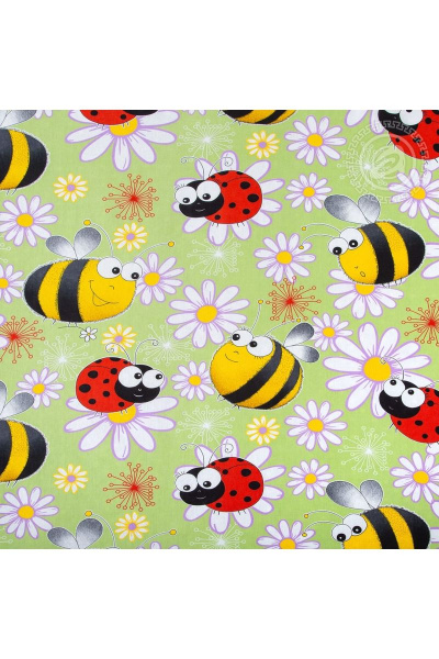 Наволочка, пододеяльник, простыня АРТПОСТЕЛЬ 112 шмелики - фото 3