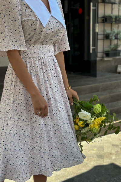 Легкое летнее платье с цветочным принтом из вискозы Pavlova 046 - фото 5