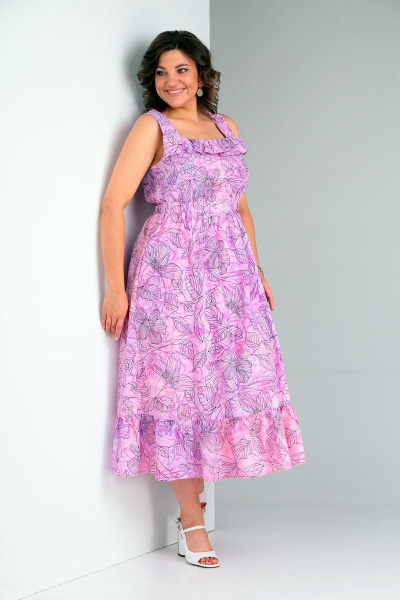 Сарафан Ивелта плюс 1826 розовый - фото 2