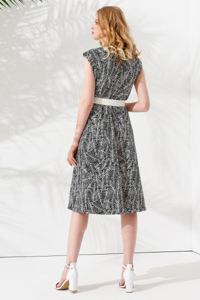Платье Панда 96280w черно-белый - фото 3