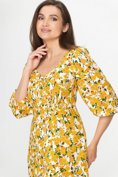 Платье Abbi 1012 желтые_кувшинки - фото 9