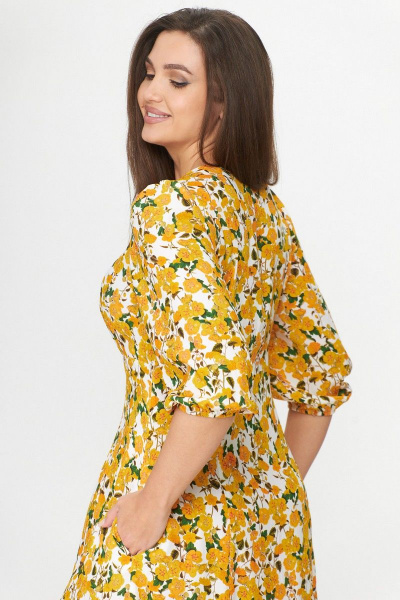 Платье Abbi 1012 желтые_кувшинки - фото 8