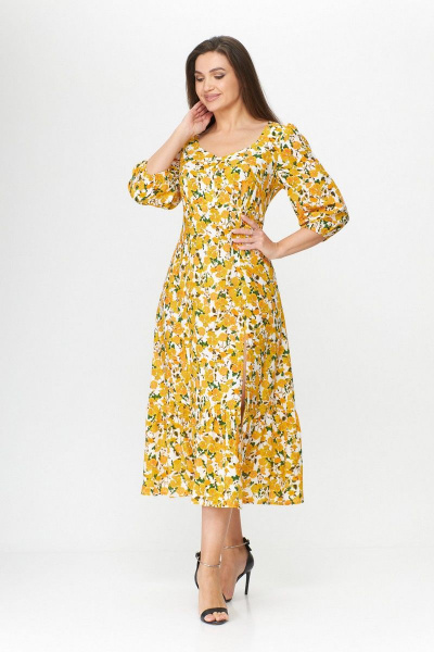 Платье Abbi 1012 желтые_кувшинки - фото 3