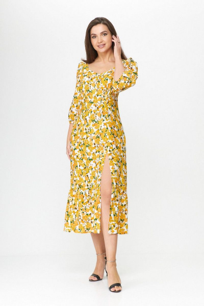 Платье Abbi 1012 желтые_кувшинки - фото 1