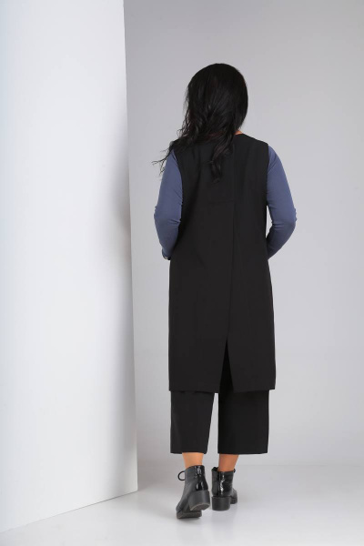 Комплект из серого тренча, джемпера и кюлотов для гардероба Ma Vie М508 - фото 2