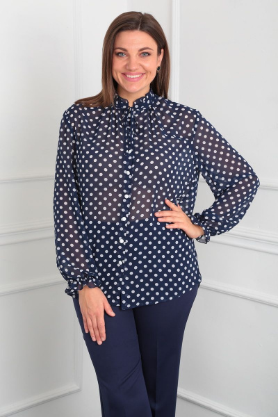 Блуза Lady Line 527 синий - фото 1